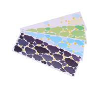 HEALEEP 4 Sheets of Cloud Shaped Decorative Stickers for Scrapbook and Diary Use, Self-Adhesive Synthetic Paper with Multi-Functional Features, for Household and Planner Decoration
