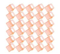 HEALEEP 40pcs Type-c Charging Port Plug Dust Plugs for Cell Phones Pvc Anti Dust Protector Cap Liquid Infiltration Barrier Resistant to Wear Office Travel Use Orange