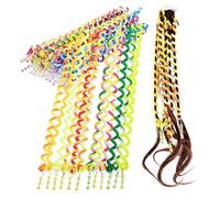 HEALEEP 42 Pcs Colorful Spiral Hair Braiding Tools for Easy to Use Hair Accessories with Zircon Decoration