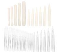 HEALEEP 44pcs Long Full Cover Nail Tips Plastic Salon Fake Nails with Shape for Theme Party and Masquerade Stylish Curved Tips to Create Personal and Unique Art