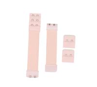 HEALEEP 4PCS Adjustable Extender Buckle Soft Stretchy Bands for Women Comfortable Strap Extensions for Loose Bras Multi Purpose Underwear and Wig Elastic Bands Skin Tone