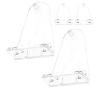 HEALEEP 4pcs Blinds Hold Down Brackets 2-inch Bottom Rail Clips Blinds Parts Window Treatment Hardware for Venetian Secure Installation