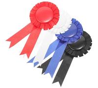 HEALEEP 4pcs DIY Blank Badge Blank Charm Pin Brooch Iron Satin Fabric DIY Personal Marks Pin at The Back for Creative Crafting