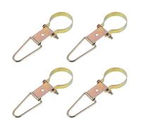 HEALEEP 4pcs Fire Extinguisher Mount Kit Metal Triangle Hooks Wall Mount Holder for Office School Garage Workshop Fire Safety Equipment