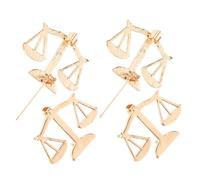 HEALEEP 4pcs Golden Scale of Justice Lapel Pins for Men, Alloy Material with Precise Details and Vintage Brooch Style, for Student Graduation and Formal Party Events