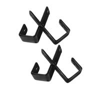 HEALEEP 4PCS Heavy Duty Rv Bunk Bed Ladder Hooks Plastic Coated Brackets Rustproof Multipurpose Utility Hangers for Loft Beds Garage Clothes Bags Storage