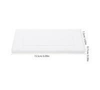 HEALEEP 4pcs Medium White Plastic Blanking Plate Wall Cover for Electrical Junction Box Socket Blanks Electrical Panel Blanks Ceiling Box Cover Compatible with 118/120 Type