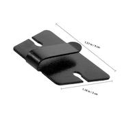 HEALEEP 4pcs Metal Car Microphone Holder Clips for Radio Mic Mount, Universal Car Radio Fixing Accessories Compatible with Ic-2720h/ic-2820ht/dr635, Microphone Hook Hangers for Vehicle Use