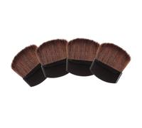 HEALEEP 4pcs Mini Face Powder Brush for Women Soft Synthetic Bristles Cosmetic Tools with Comfortable Handles Portable Small Blush and Loose Powder Makeup Brushes