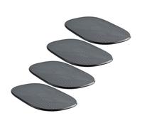 HEALEEP 4pcs Non-slip Car Dashboard Mat, Heat Resistant Pu Skidproof Pad for Car Interiors, Phone and Keys Holder, Automotive Dashboard Organiser