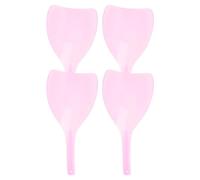 HEALEEP 4pcs Practical Hairdressing for Hair Colouring, Pink Plastic Accessories for Barber Salon Use, Suitable for Protecting Face When Using Other Sprays Random Color