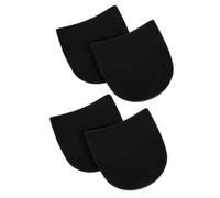 HEALEEP 4pcs Rubber Shoe Heel Repair Pads Anti-Slip Black Rubber Shoe Heel Grips Thickened Back Sole Covers for Casual Footwear Suitable for Travel and Business Trips