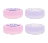 HEALEEP 4pcs Silicone Cat Claw Thumb Stick Caps for Game Console Controller, Animal Theme Cute Joystick Grip Covers, Night Glow Thumb Button Caps Accessories