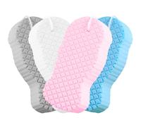 HEALEEP 4pcs Sponge Bath Scrubber 5.31x2.63x1.02in Stronger Cleaning Ability Easy to Store Light Weight Daily Use Home Bathing Sponge