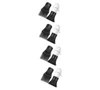 HEALEEP 4sets Hair Dryer Nozzle Attachment Comb Diffuser for Detangling Compatible with Hairdryers Durable Plastic for Straight Curly Styles 2pcs*4