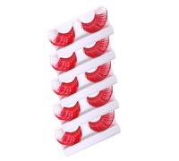 HEALEEP 5 Pairs Dramatic Performance Fake Eyelashes Long Halloween Makeup Accessories Handmade Comfortable Lightweight Material Eye Catching Design for Festivals Stage Performances