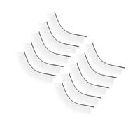 HEALEEP 5 Pairs Practice Lash Strips Self-adhesive Beginner Training Eyelash Extensions Practice Lashes for Eye Makeup Mannequin Head Natural Curl False Eyelashes for Easy Grafting