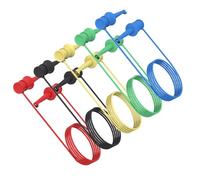 HEALEEP 5 Pcs Silicone Ic Test Hook Clips Set Dual Micro Grabber Test Leads for Multimeter Electrical Testing Colorful Suitable for Circuit Diagnostics