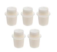 HEALEEP 5 Pcs Silicone Round Bottle Stopper Sealing Silicone Plug with Airtight Seal Lightweight Appearance Excellent Physiological Inertia for Spirits and Wine