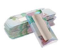 HEALEEP 50pcs Butterfly Eyelash Case Lash Boxes Rectangular Paper Plastic Portable Easy to Open and Close Large Capacity Delicate Decorative False Eyelashes Storage for Beauty Shops