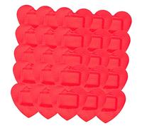 HEALEEP 50Pcs Heart Shaped Adhesive Bandages for Wound Care and Breathable Wound Hemostasis Patches Creative Design for Sports and Trauma Use