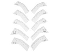 HEALEEP 5pair Plastic Brow Stencil Mapping Tool with High Precision and Precise Positioning for Makeup Use and DIY Eyebrow Looks, Versatile Design Options for Beginners and Professionals