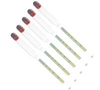 HEALEEP 5pcs Alcohol Hydrometer Glass Tester for Distilled Spirits Measurement Transparent Alcohol Tester for Accurate Wine and Liquor Concentration Analysis