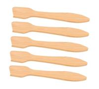 HEALEEP 5pcs Bamboo Mini Cosmetic Spatulas Small Makeup Spoons Facial Mask Mixing Tools for Skincare Creams and Face Mask Application