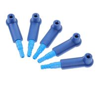 HEALEEP 5pcs Brake Fluid Change Tool Exchange Tool Connector Automobile Pumping Joint Blue Abs Simple Installation Firm Connection for Car Oil Bleeder Pump