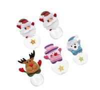 HEALEEP 5pcs Christmas Candy Storage Container Jars of Hearts Sweet Jars Christmas Accessories