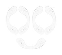 HEALEEP 5pcs Large U-shaped Integrated Nose Pads for Glasses, Non-slip Silicone Nose Cushions with Screw Lock, Universal Fit for Adults