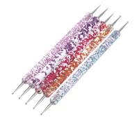 HEALEEP 5pcs Nail Art Glitter Set French Manicure Kit Nail Art Pen Set Dotting Tools