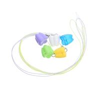 HEALEEP 5pcs Teeth Box Tooth Keepsake Necklace Plastic Saver Storage Box for Lost Collection Boys and Girls Storage