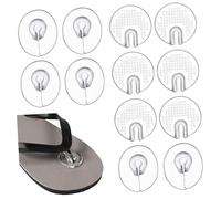 HEALEEP 6 Pairs Transparent PU Split Toe Heel Stickers Soft Silicone Gel Pads for Flops Wear Foot Protection for Men Women Breathable Reusable Non Slip Toe Heel Guards