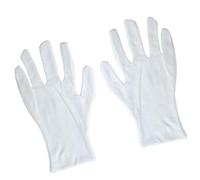HEALEEP 6 Pairs White Cotton Work Gloves Lengthened for General Purpose Applications with Thickened Fabric and Three Seams, Providing Better Protection for Hands in Industrial, Factory,