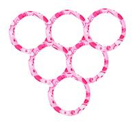 HEALEEP 6 pcs Cute Elastic Hair Ropes for Vibrant Hair Ties for Stylish Ponytails for Parties and Festivals with Lovely Designs