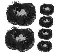 HEALEEP 6 pcs Elastic Hair Nets for Women Stretchy Ballet Bun Hairnets Breathable Mesh Design for Dancers Gymnasts Performers Comfortable Fit Classic Color for Various Occasions