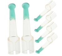 HEALEEP 6 Pcs Silicone Ear Spoon Replacement Heads for Adults Soft Silicone Ear Wax Cleaner Tips Replace for Safe and Effortless