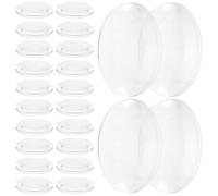 HEALEEP 60Pcs Acrylic Double Convex Optical Lens for Physics Experiment Learning Aids and Science Teaching 2.5Cm Diameter Optical Lens for DIY Projects and Educational Demonstrations