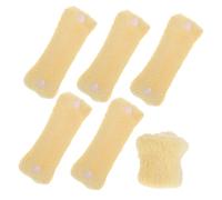 HEALEEP 6pcs Coral Fleece Hair Rollers No Heat Sleep Hair Curlers Soft Flexible Styling Tools for Natural Waves Lightweight Comfortable Overnight Use