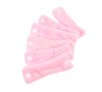 HEALEEP 6pcs Creative Pink Sleeping Hair Rollers DIY Hairdressing Tool for Natural Looking Curls Made of Synthetic Material Suitable for Home Use and Travel