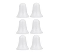 HEALEEP 6pcs Foam Christmas Jingle Bells DIY Craft Accessories for Xmas Tree Decor Cute Bell Ornaments for Holiday Decorations and Festive Home Celebration