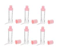 HEALEEP 6Pcs Lip Glaze Hollow Tubes Clear Empty Lip Balm Containers for DIY Lip Gloss Travel Friendly Makeup Packaging Lightweight and Compact Design