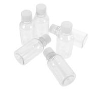 HEALEEP 6pcs Medicine Storage Bottles 100Ml with Caps Graduated for Travel and Home Use Pill Organisers Sturdy Material