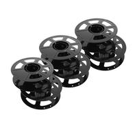 HEALEEP 6pcs Reusable Plastic Filament Spool Reels for 3D Printer Filament Storage Empty Spool Rollers with Hollow Geometric Pattern Suitable for Pla Organization