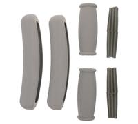 HEALEEP 6pcs Rubber Crutch Handle Grips Set with Anti-Slip and Ergonomic Comfort Features Crutches Accessories for Daily Mobility Support