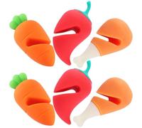 HEALEEP 6pcs Silicone Lid Lifters Boil over Spill Stoppers for Kitchen Cooking, Practical Pot Lid Supports in Assorted Cartoon Shapes, Pan Protectors for Everyday Use
