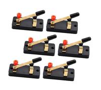 HEALEEP 6pcs Single Pole Single Throw Switches for Physics Labs Essential Electronic Experiment Components for Classroom Learning and Circuit Analysis