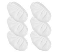 HEALEEP 6pcs Steam Cleaner Cloth Pads Microfiber Floor Steamer Pads Reusable Mop Cloth Replacement Part Quick Replacement Fit Enhanced Durability Home Cleaning