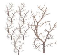 HEALEEP 6pcs Witch Antler Twigs Plastic Branches Simple Chic Style Never Wither Easy to Clean Sturdy Decoration for Office and Shelf Display